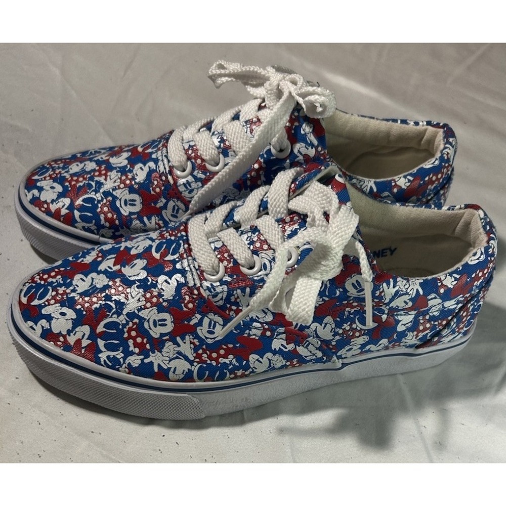 Disney Parks Style Minnie Mouse Sneakers Size 6 Mickey Shoes Excellent Condition